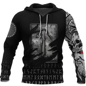 Viking Hoodie Laguz Norse Runes RLT12