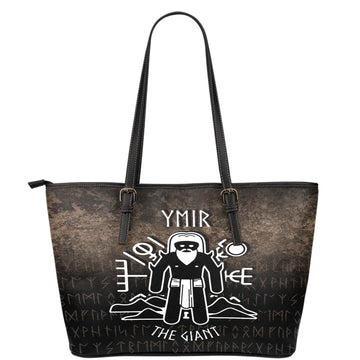 Wonder Print Shop Leather Tote - Ymir The Giant Leather Tote RLT12