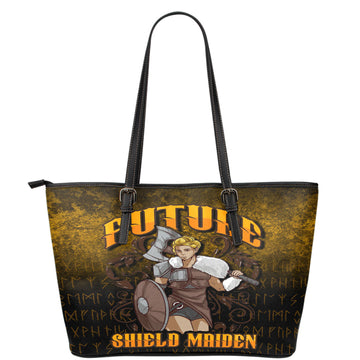 Viking Leather Tote Viking Future Shield Maiden Leather Tote RLT12