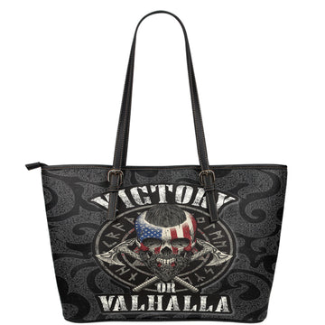 Viking Leather Tote Victory or Valhalla Special Version Leather Tote RLT12