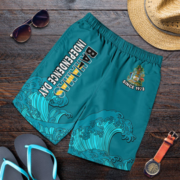 Bahamas Independence Day Men Shorts Blue Marlin Since 1973 Style LT14