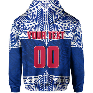 Custom Personalised And Number Toa Samoa Rugby Hoodie Siva Tau LT6
