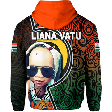 Penama Province Hoodie Of Vanuatu Polynesian Flag Color LIANA VATU LT6