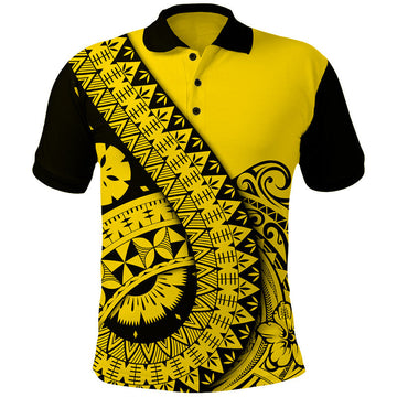 Polynesian Masi Kesa No2 Gold Style Polo Shirt LT9