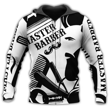 Barber Black And White Style Hoodie