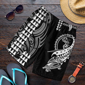 Hawaii Polynesian Warrior Kakau Men Shorts-White LT6
