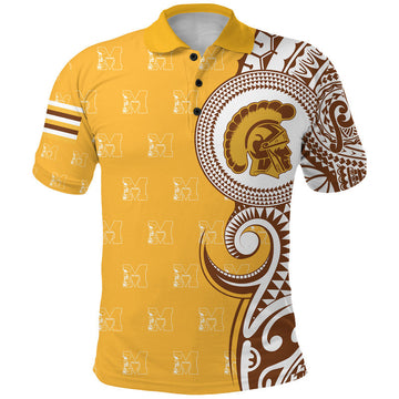 Kaopuiki Kaikaina Mililani High School Polo Shirt Tribal Kakau LT8