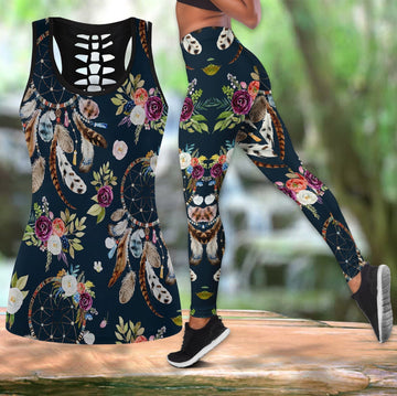Native American Hollow Tanktop Leggings Set 41 LT10