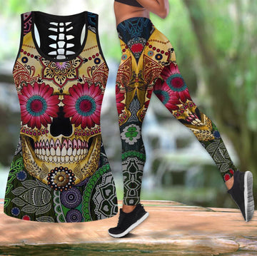 Native American Hollow Tanktop Leggings Set 102 LT10