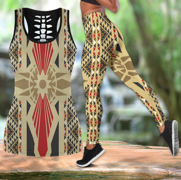 Native American Hollow Tanktop Leggings Set 111 LT10