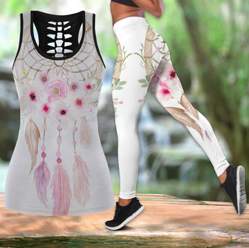 Native American Hollow Tanktop Leggings Set 44 LT10