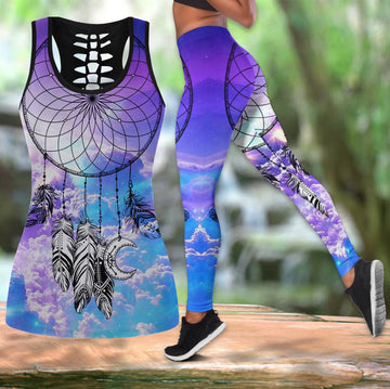 Native American Hollow Tanktop Leggings Set 31 LT10