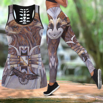 Native American Hollow Tanktop Leggings Set 37 LT10