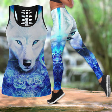 Native American Hollow Tanktop Leggings Set 68 LT10