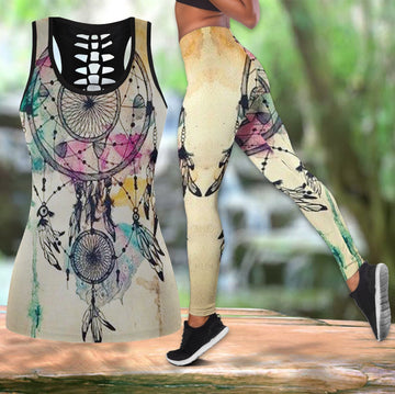 Native American Hollow Tanktop Leggings Set 40 LT10