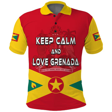 Grenada Polo Shirt Keep Calm and Love Grenada LT13