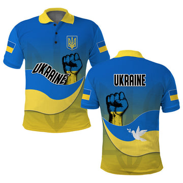 Ukraine Polo Shirt National Flag Style LT14
