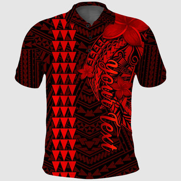 Custom Hawaii Polo Shirt Kakau Kanaka Maoli Combine Polynesian Shark Ver.06 LT14