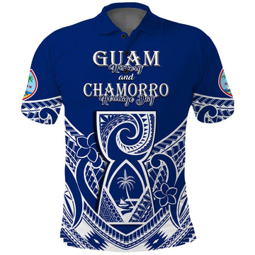 Custom Guam History and Chamorro Heritage Day Polo Shirt Latte Stone Polynesian LT14