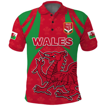 Wales Rugby Polo Shirt The Dragons National Team Come On Cymru LT14