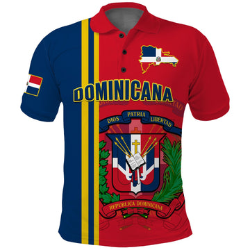 Dominican Republic Polo Shirt Happy 179 Years Of Independence LT14