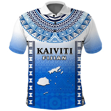 Fiji Polo Shirt Kaiviti Fijian Special Tapa Pattern LT14