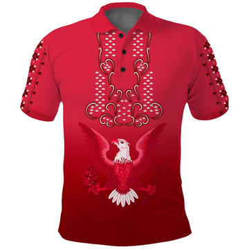Philippines Polo Shirt Sun Filipino Red Barong LT13