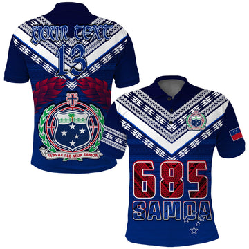 (Custom Personalise Text and Number) Samoa 685 Polo Shirt Uso Aso Uma Toa Samoa Rugby History Made LT13