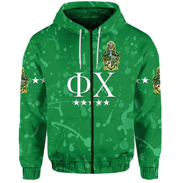 Phi Chi Zip Hoodie Original Style LT8