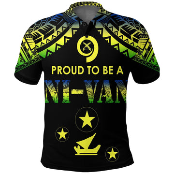 Vanuatu Proud To Be A Ni Van Polynesian Pattern Polo Shirt Malampa Province LT7