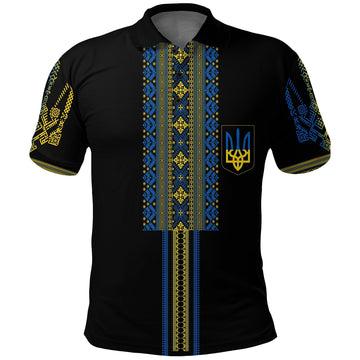 Ukraine Folk Patterns Folk Pattern Polo Shirt Slava Ukraini LT7