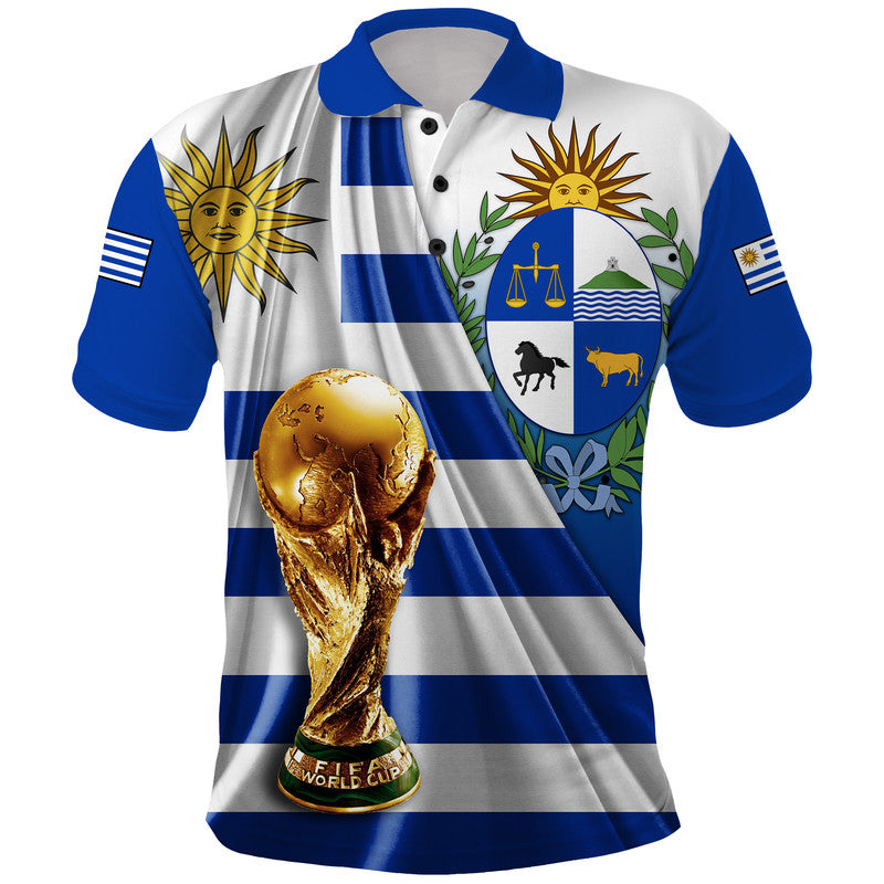 Custom Uruguay Football La Celeste World Cup Polo Shirt LT9