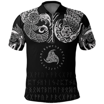Viking Polo Shirt Chest Tattoo All Over Print RLT12