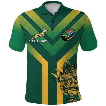 South Africa Rugby 2021 Polo Shirt Bokke Version Special LT13