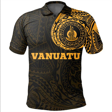 Vanuatu Province Polo Shirt Vanuatu Vanuatu Coat Of Arms Polynesian Tattoo LT9