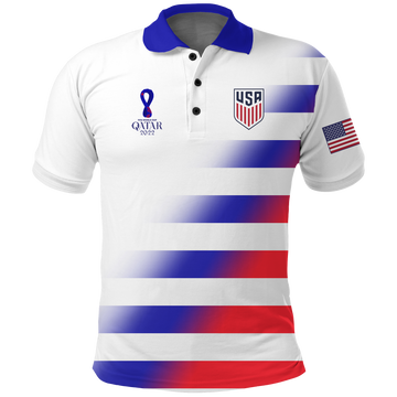 Custom USA Polo Shirt Football 2022 LT2