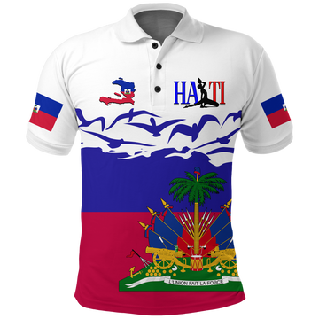 Haiti Happy Polo Shirt Independence Day LT2