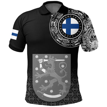 Viking Polo Shirt Finland Coat Of Arms RLT12
