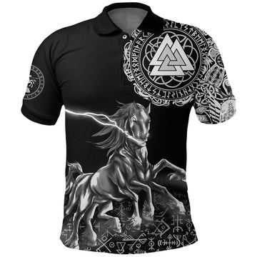 Viking Polo Shirt Sleipnir Odin RLT12