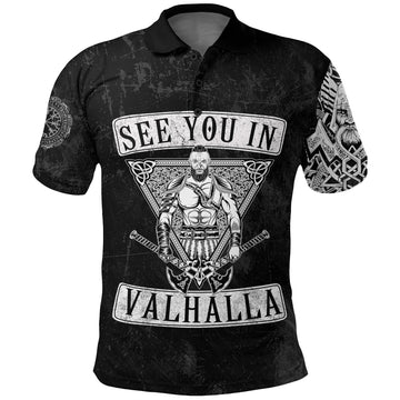 Viking Polo Shirt See You In Valhalla RLT12