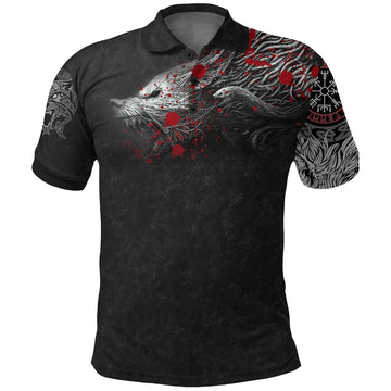Viking Vikings Blood Polo Shirt Fenrir Blood RLT12