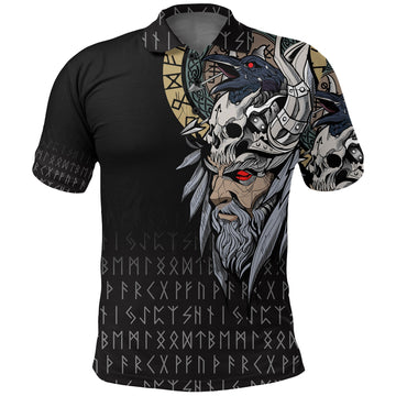 Viking Polo Shirt Viking Odin Raven RLT12
