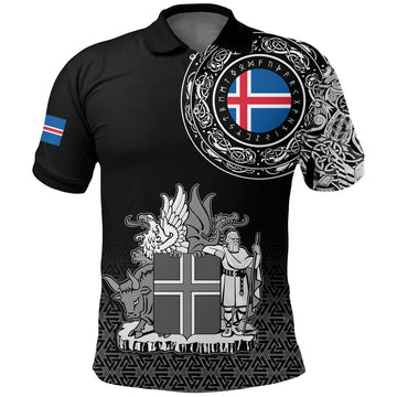 Viking Polo Shirt Iceland Coat Of Arms RLT12