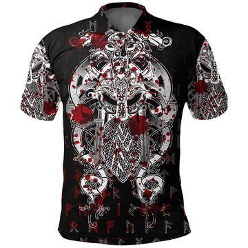 Viking Tyr Tattoo Blood Polo Shirt RLT12