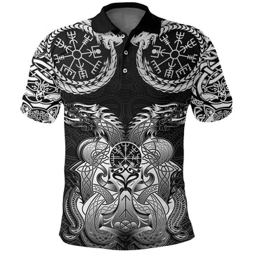 Viking Polo Shirt Dragon Tattoo RLT12