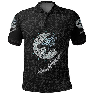 Viking Fenrir Wolf Polo Shirt RLT12