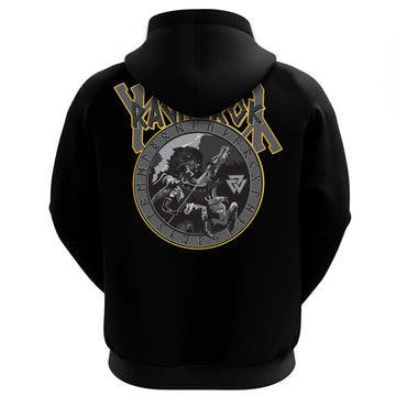 Viking Clothing Viking Ragnarok Battle Of The God Odin With The Wolf Fenrir Hoodie RLT12