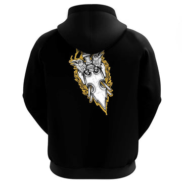 Viking Clothing Viking Raven Art Inspired Moves Drawn As A Hoodie RLT12