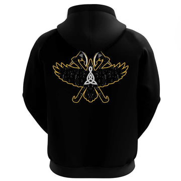 Viking Clothing Viking Raven and DoubleRavens Hoodie RLT12