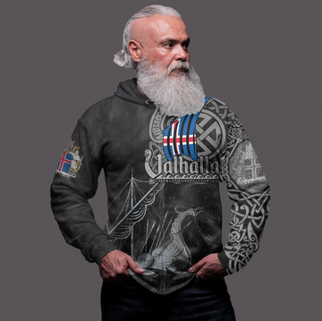 Viking Clothing Viking Iceland Drakkar Zip Hoodie RLT12